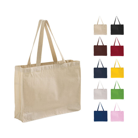 Full Gusset Horizontal Affordable Canvas Tote Bags - TF275 Optima