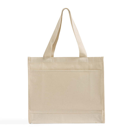 Heavy Canvas Tote Bag with Colored Trim Optima