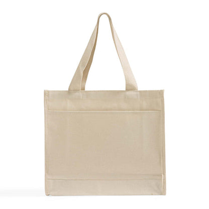 Heavy Canvas Tote Bag with Colored Trim Optima