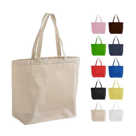 Extra-Large Heavy Canvas Tote Bags with Hook and Loop Closure Optima