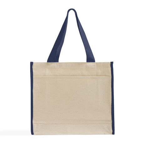 Heavy Canvas Tote Bag with Colored Trim Optima