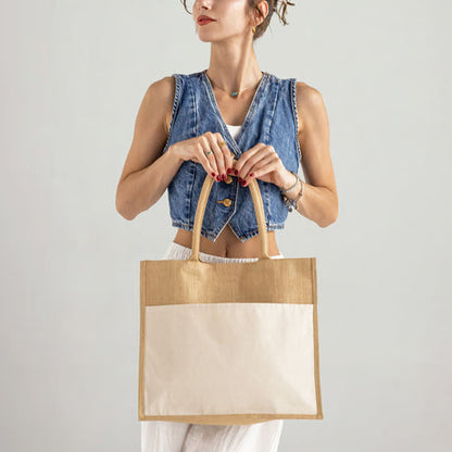 Large Easy-Print Jute Bag - TJ289 Optima