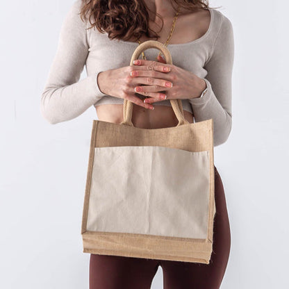 Medium Easy-Print Jute Bag - TJ288 Optima