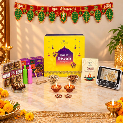 Corporate Diwali Gift Box with Xech Retro Speaker and Baklawa