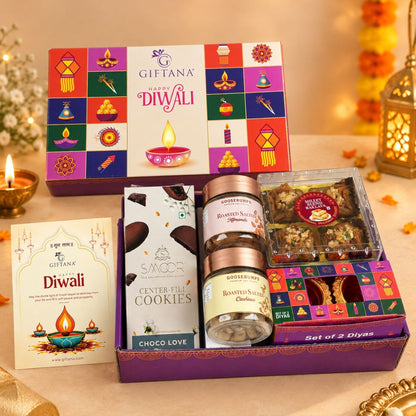 Corporate Diwali Gift Hamper with Smoor Cookies, Baklawa and Nuts