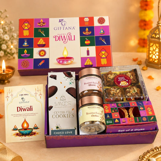 Corporate Diwali Gift Hamper with Smoor Cookies, Baklawa and Nuts