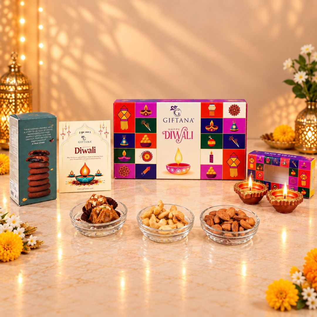 Corporate Diwali Gift Hamper with Smoor Cookies, Baklawa and Nuts