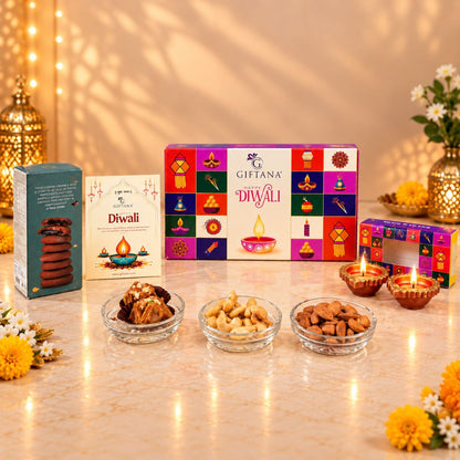 Corporate Diwali Gift Hamper with Smoor Cookies, Baklawa and Nuts
