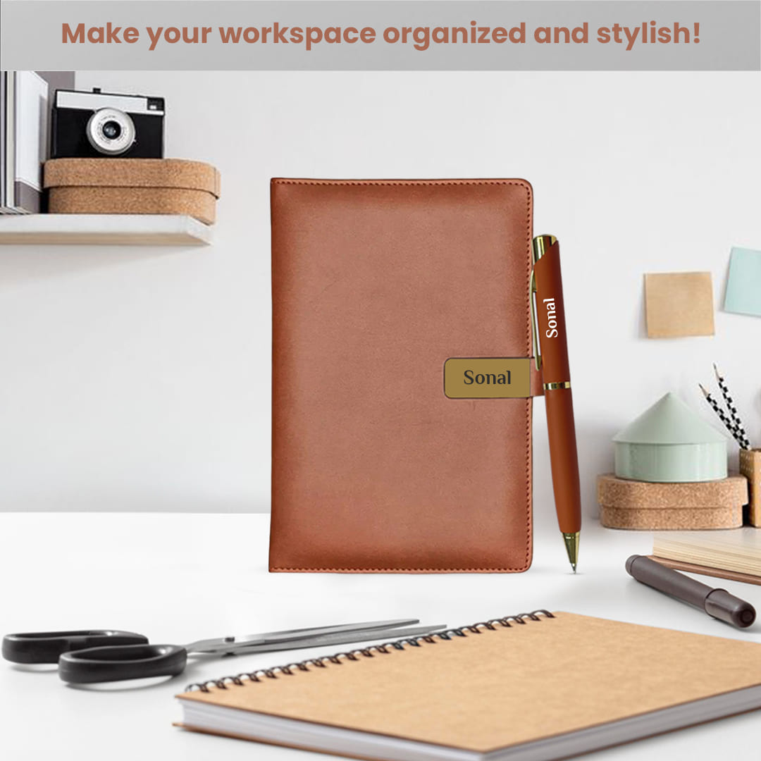 Corporate Diwali Gift Set with PU Leather Laptop Bag and Travel Kit