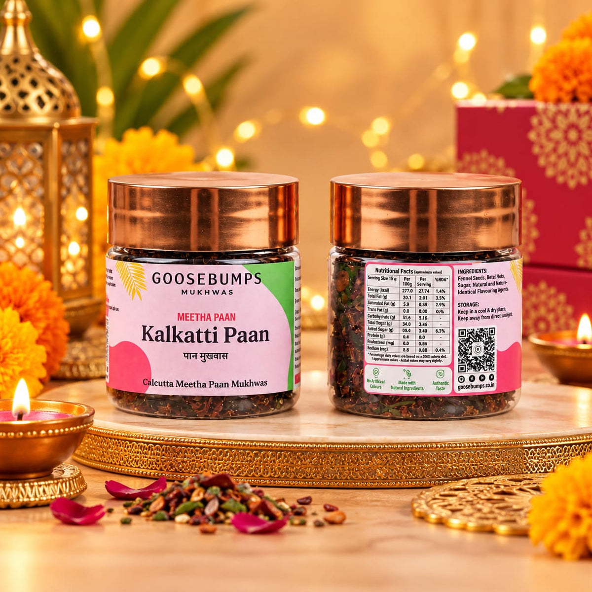 Corporate Diwali Gift Set with Serveware Tray, Ferrero Rocher and Mukhwas