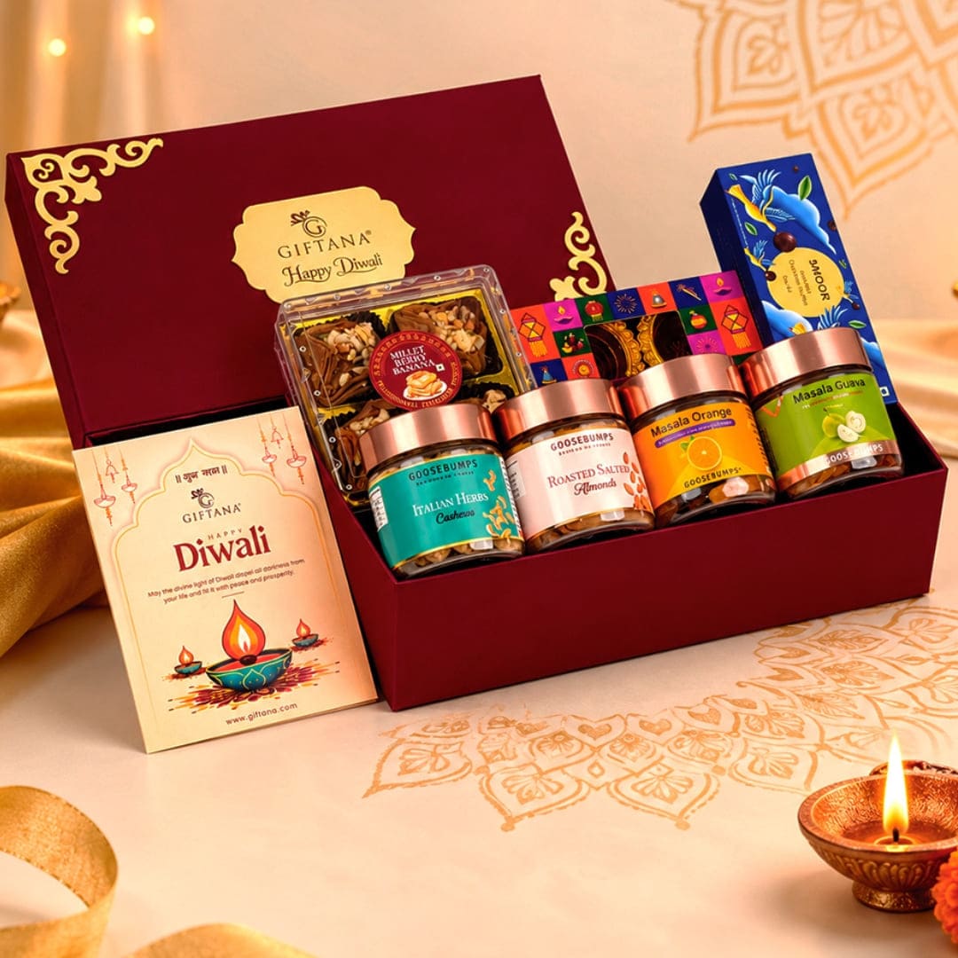 Corporate Diwali Gourmet Hamper with Baklawa, Truffles and Masala Fruits