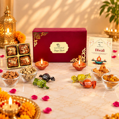 Corporate Diwali Gourmet Hamper with Baklawa, Truffles and Masala Fruits