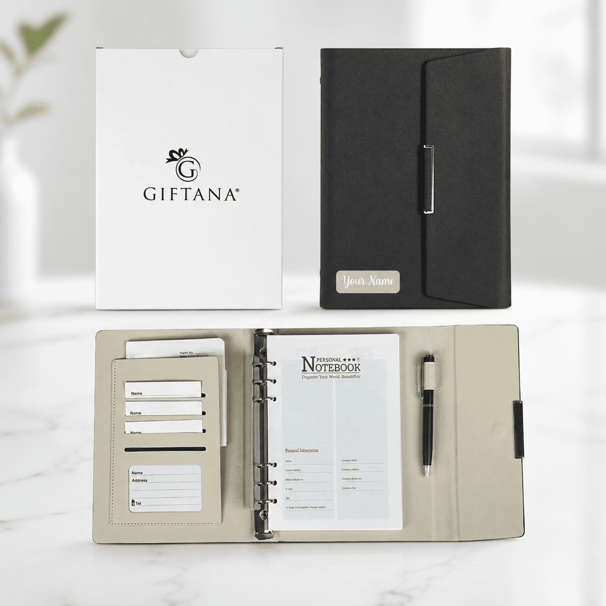 Diwali Business Gift Set with Black Laptop Bag and Planner
