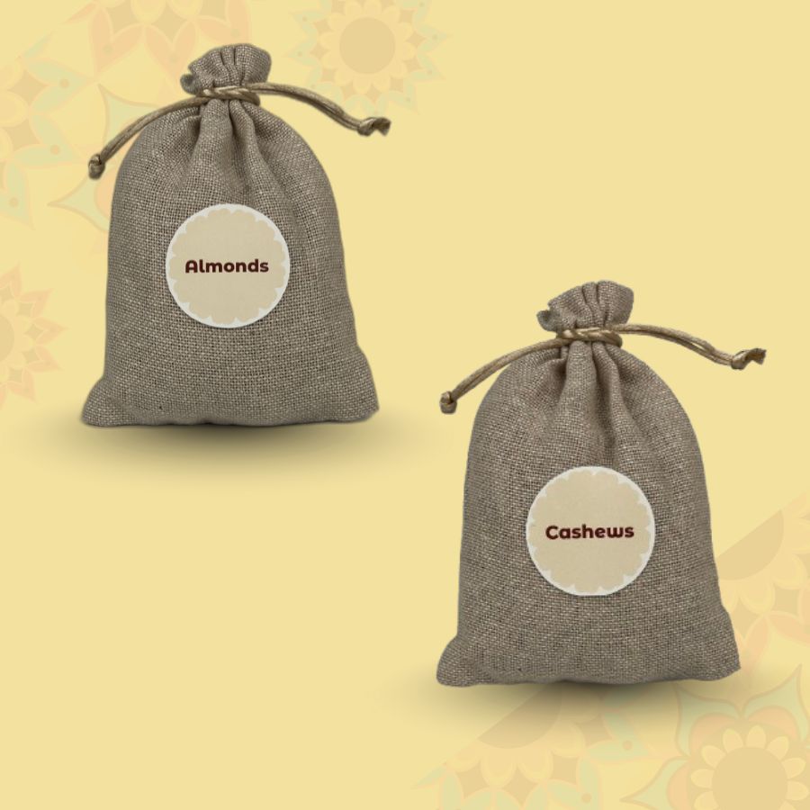 Diwali Desk Gift for Employees with Desk Organizer, Cashews and Almonds