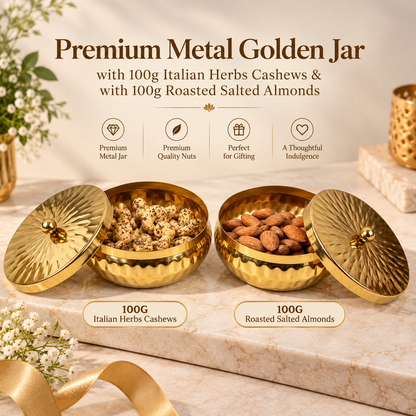 Diwali Dry Fruit Gift Box with Italian Herbs Cashews and Almonds