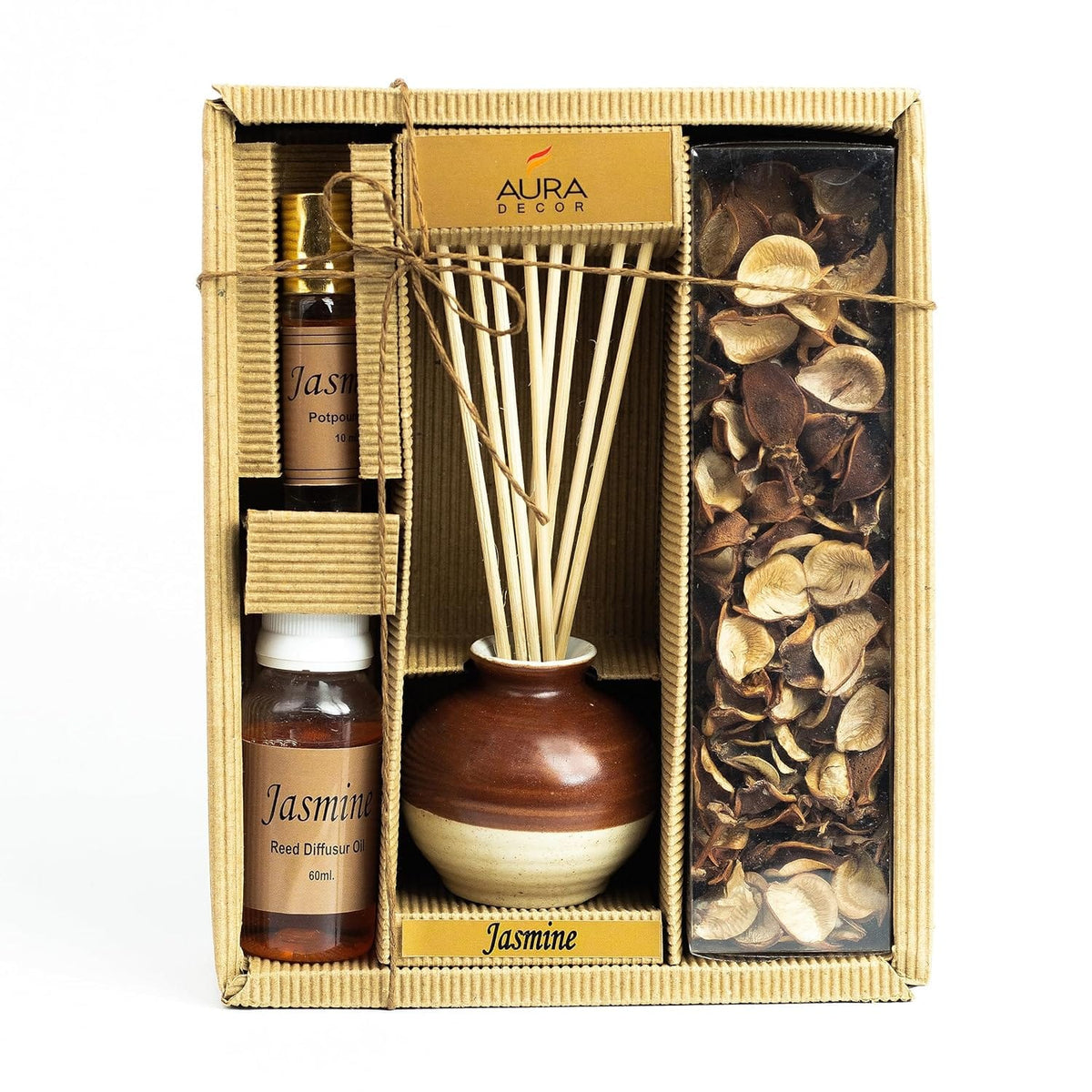 Diwali Gift Box for Colleagues with Reed Diffuser and Ferrero Rocher