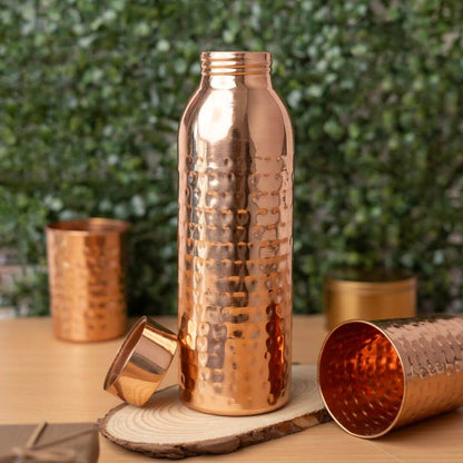 Diwali Gift Hamper with Copper Bottle, Baklawa and Smoor Cookies
