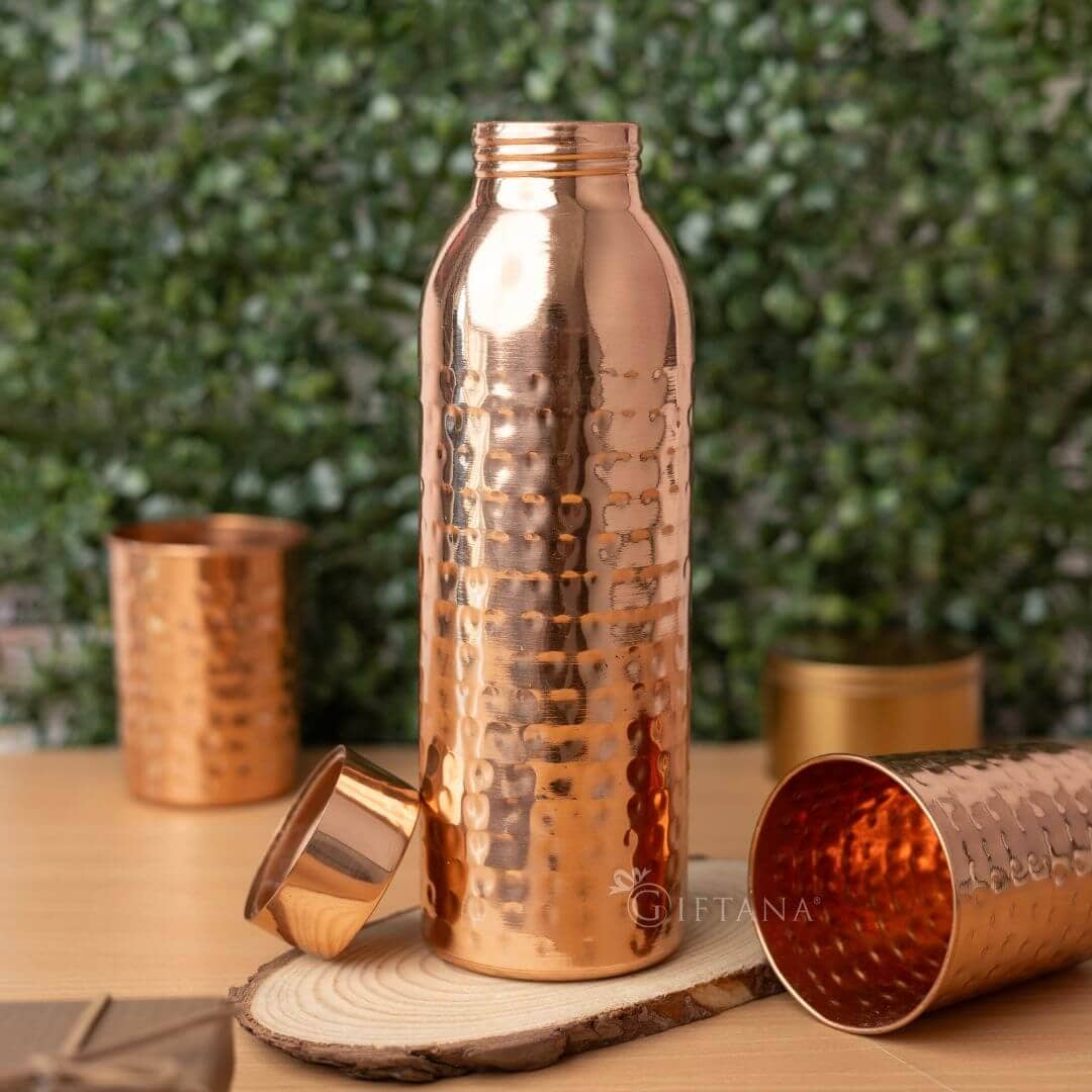 Diwali Gift Hamper with LED Lamp, Copper Bottle and Scented Diffuser