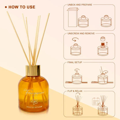Diwali Gift Hamper with LED Lamp, Copper Bottle and Scented Diffuser