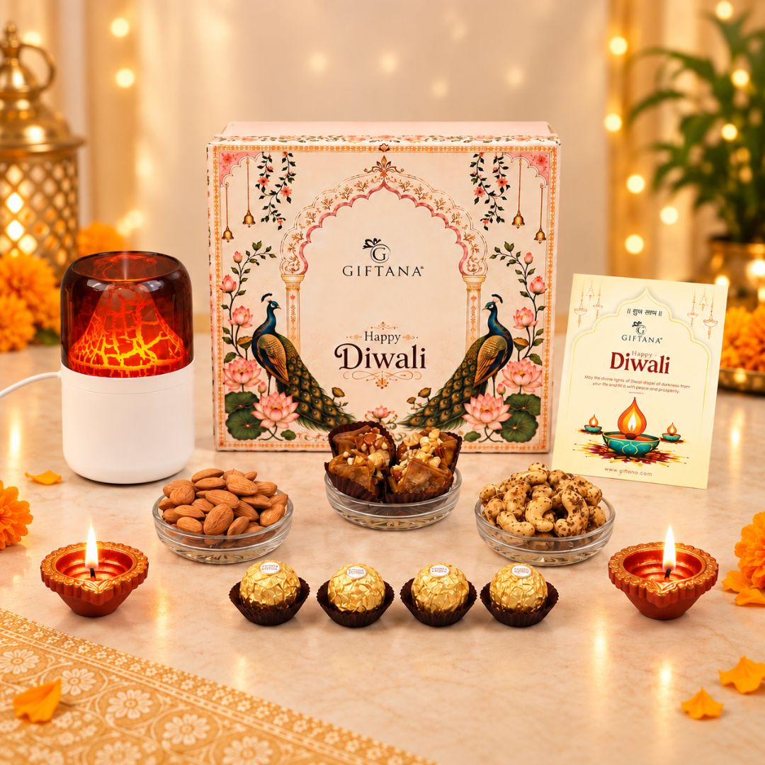 Diwali Gift Hamper with Portronics Magma Humidifier and Ferrero Rocher