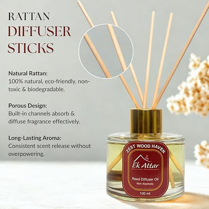 Diwali Gift Hamper with Reed Diffuser, Candle and Dabri Rainbow Tea