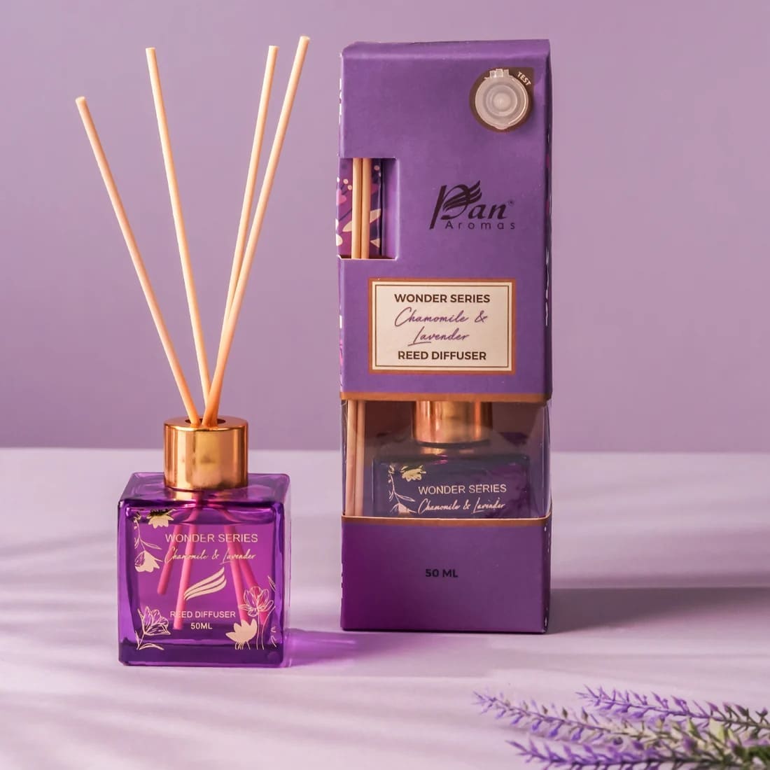 Diwali Gift Hamper with Reed Diffuser, Ferrero Rocher and Almond Cookies