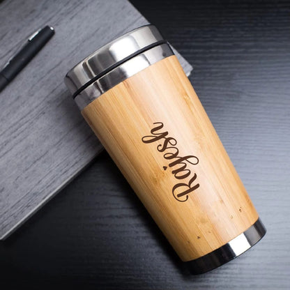 Diwali Gift Set with Bamboo Tumbler and Ferrero Rocher 8 Pieces