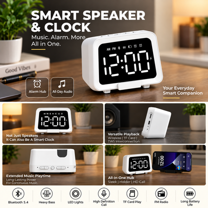 Diwali Gift Set with Bluetooth Speaker Clock, Smoor Truffles and Lotus Diya