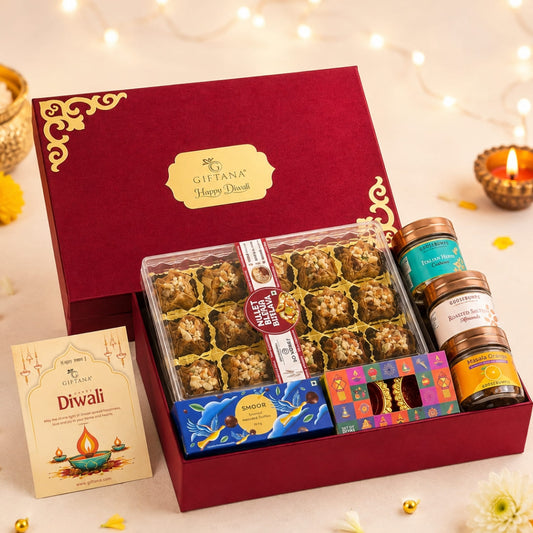 Diwali Sweets Hamper with 15 Piece Baklawa and Smoor Truffles
