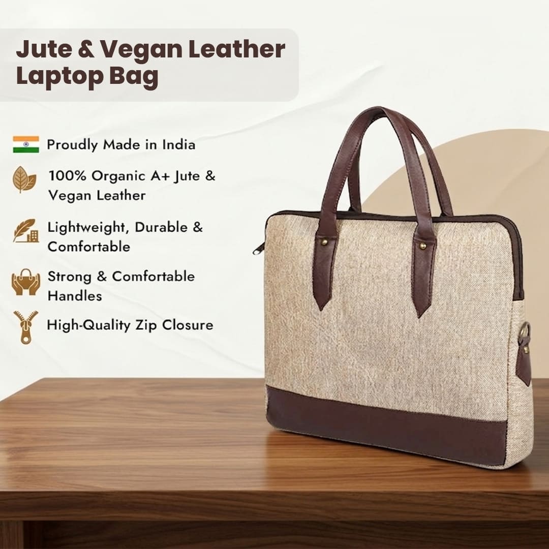 Eco-Friendly Corporate Diwali Gift Set with Laptop Bag and Bamboo Bottle