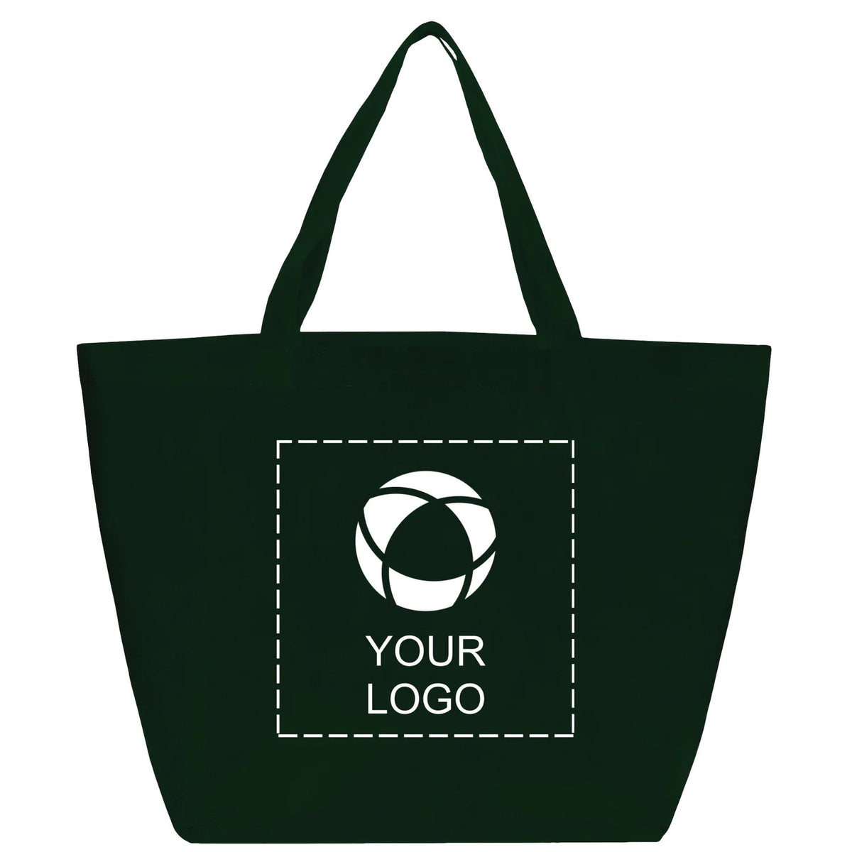 Lightweight 80g Non-Woven Grocery Tote, 13 x 12 x 8.5 in