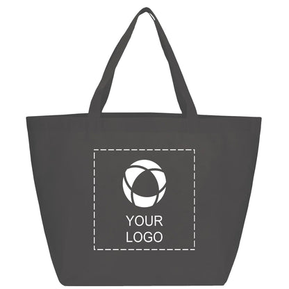 Non-Woven Promotional Tote Bag in 3 Sizes, Up to 13 x 19.5 in, Gray