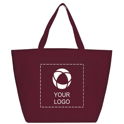 Non-Woven Promotional Tote Bag in 3 Sizes, Up to 13 x 19.5 in, Burgundy