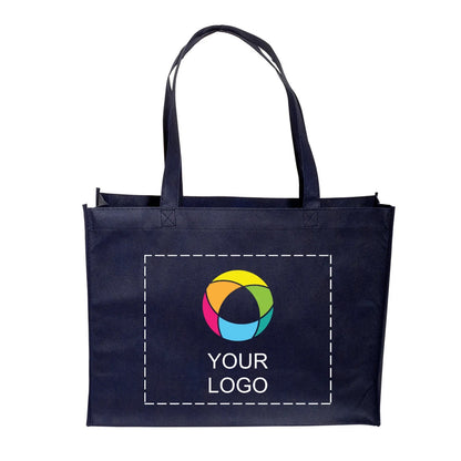 Non-Woven Box Gusset Tote with 22 in Reinforced Handles, 12 x 16 in