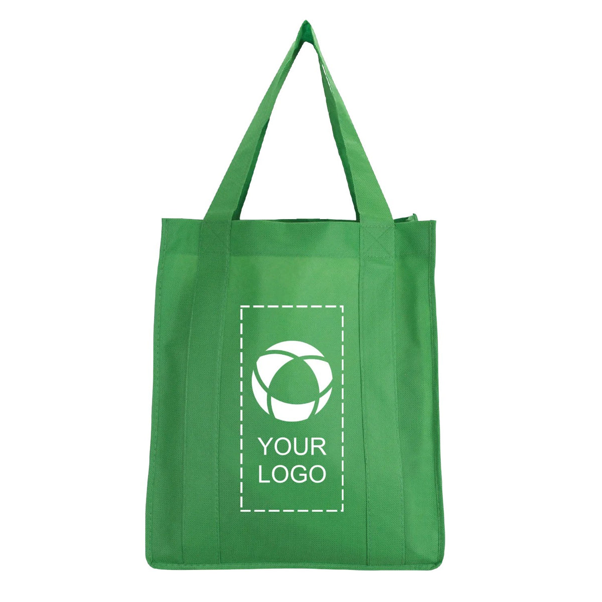 Coated Water Resistant Non-Woven Shopping Tote, 15 x 13 x 10 in
