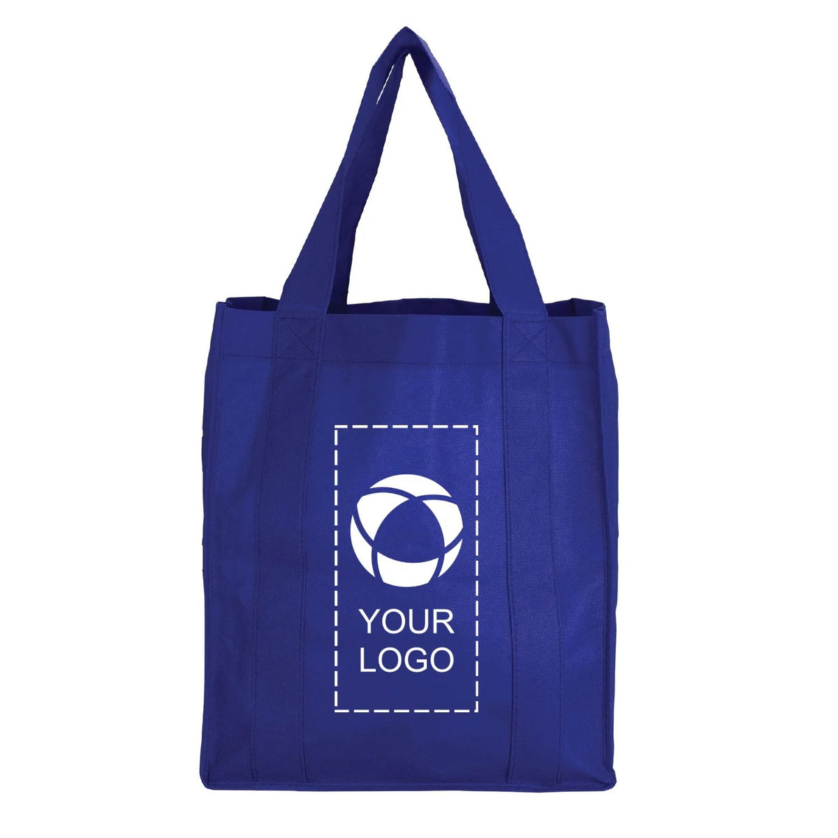 Coated Water Resistant Non-Woven Shopping Tote, 15 x 13 x 10 in