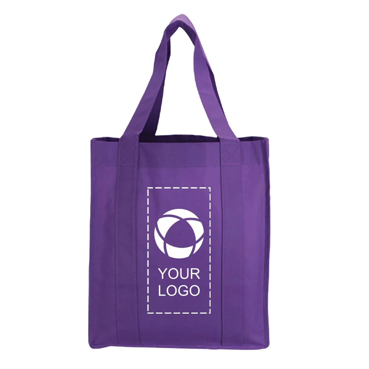 Coated Water Resistant Non-Woven Shopping Tote, 15 x 13 x 10 in