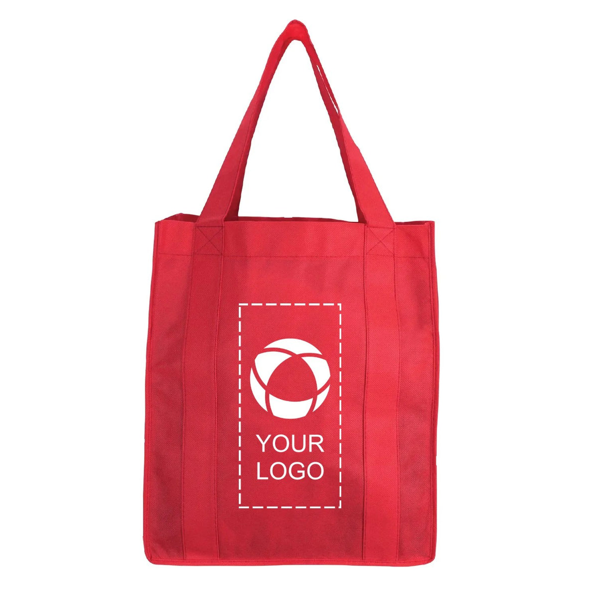 Coated Water Resistant Non-Woven Shopping Tote, 15 x 13 x 10 in