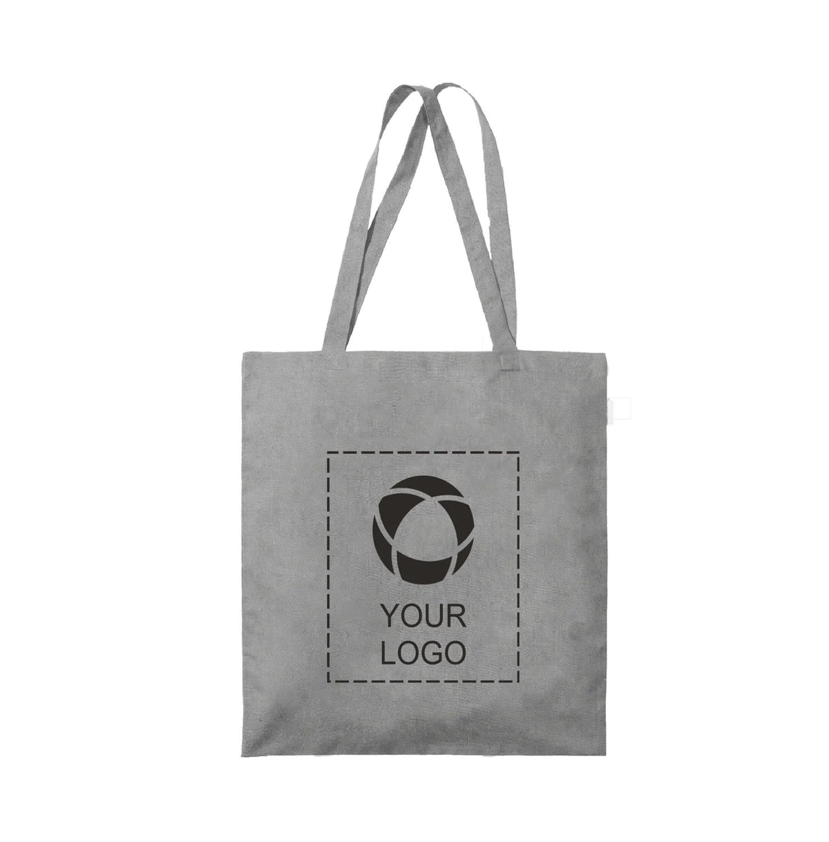 Machine Washable Recycled Cotton Canvas Tote, 5 oz, 16.5 x 15 in