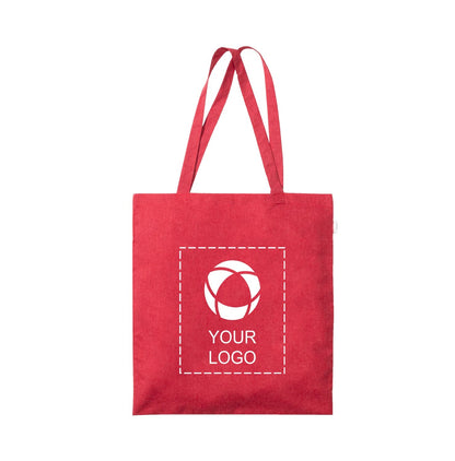 Machine Washable Recycled Cotton Canvas Tote, 5 oz, 16.5 x 15 in