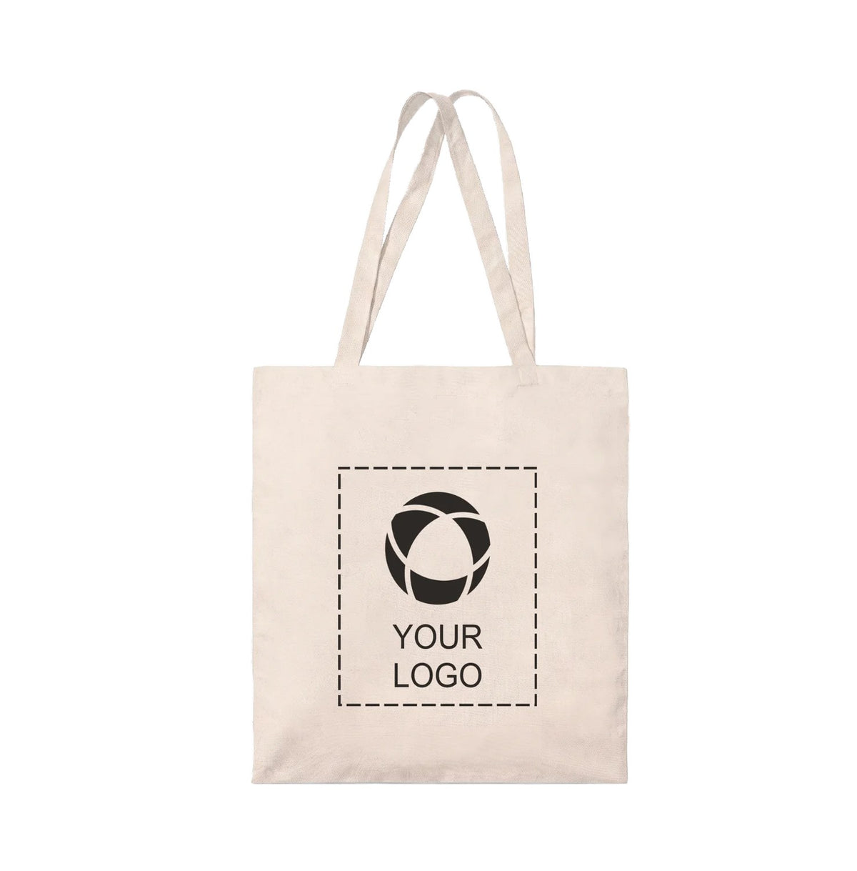 Machine Washable Recycled Cotton Canvas Tote, 5 oz, 16.5 x 15 in