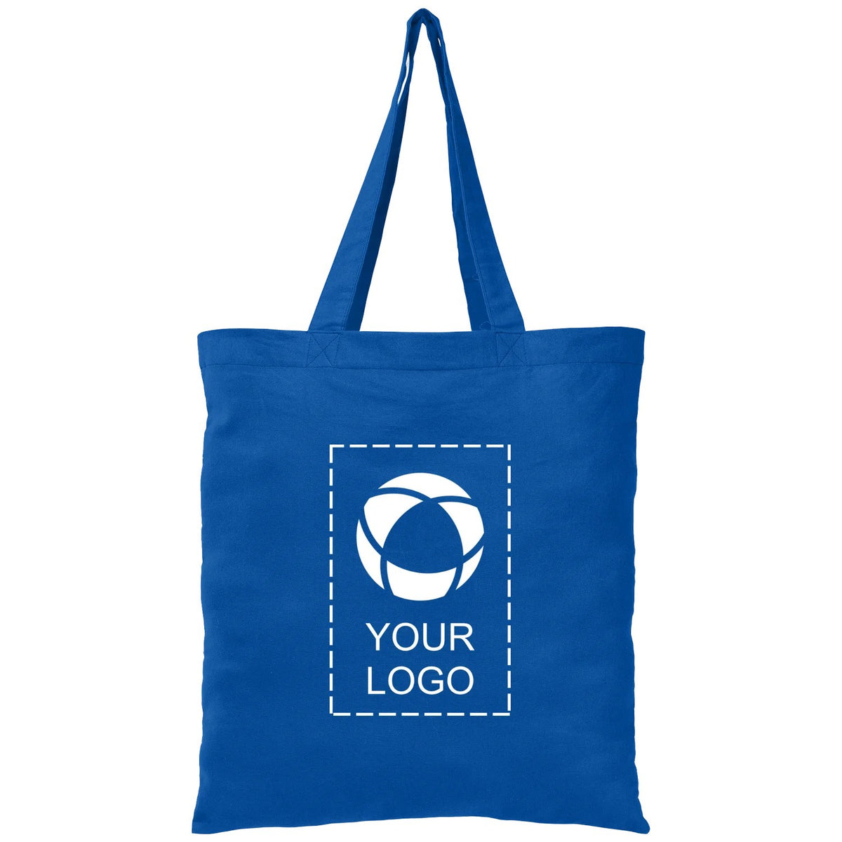 Wholesale 100% Cotton Tote Bag with Long Handles, 16.5 x 15 in