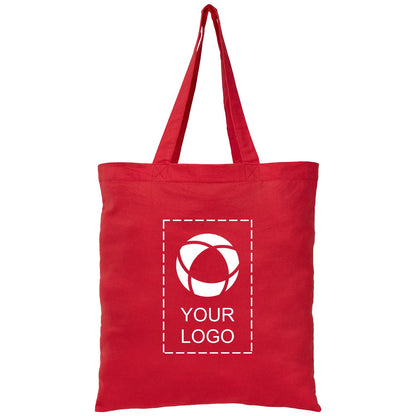 Wholesale 100% Cotton Tote Bag with Long Handles, 16.5 x 15 in