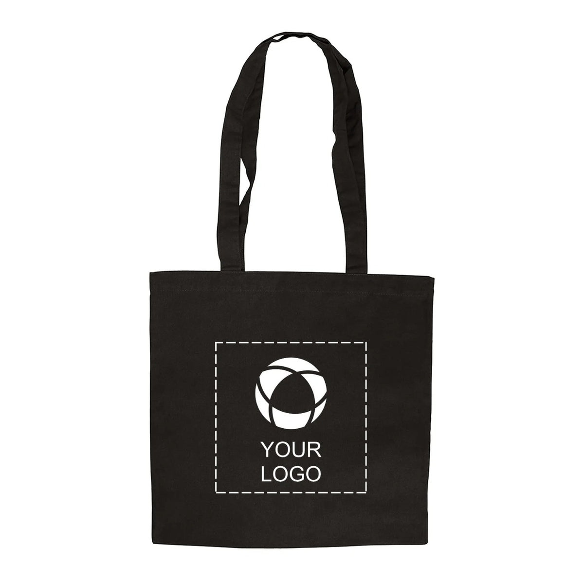 Lightweight 4 oz Cotton Canvas Tote Bag with Drop Handles, 15 in Wide