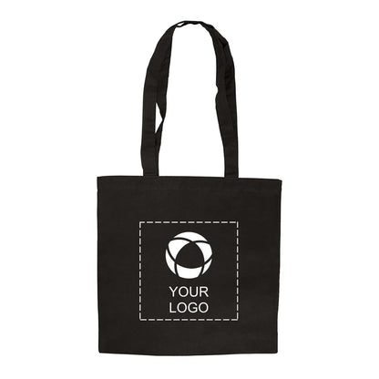 Lightweight 4 oz Cotton Canvas Tote Bag with Drop Handles, 15 in Wide