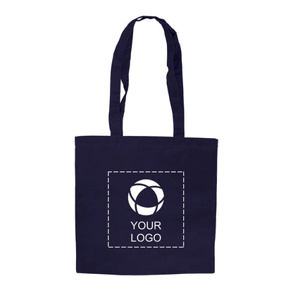 Lightweight 4 oz Cotton Canvas Tote Bag with Drop Handles, 15 in Wide