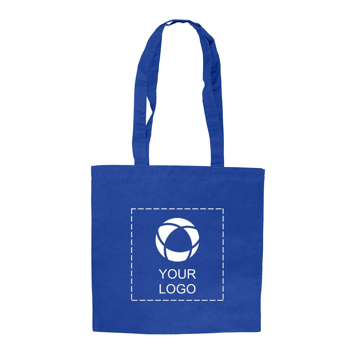 Lightweight 4 oz Cotton Canvas Tote Bag with Drop Handles, 15 in Wide