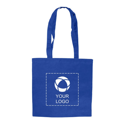 Lightweight 4 oz Cotton Canvas Tote Bag with Drop Handles, 15 in Wide