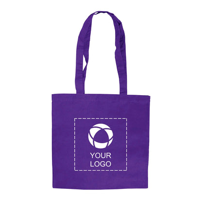 Lightweight 4 oz Cotton Canvas Tote Bag with Drop Handles, 15 in Wide