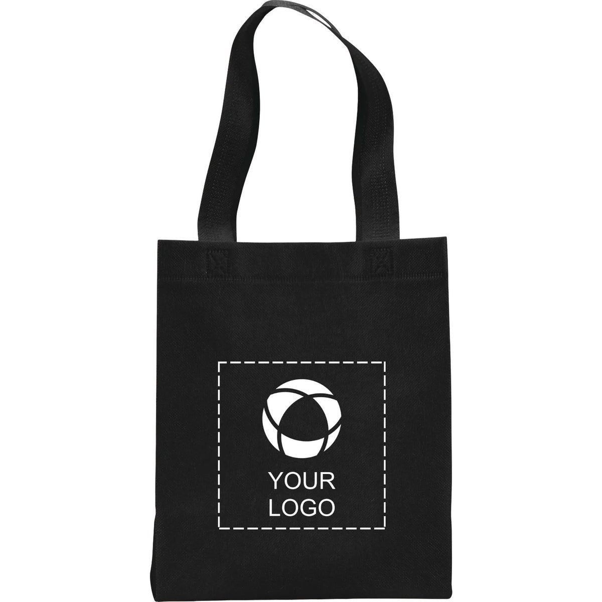 Mini 80 GSM Non-Woven Polypropylene Tote Bag, 10.5 x 9 x 4.5 in